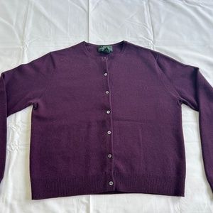 Eggplant Cashmere Sweater Set